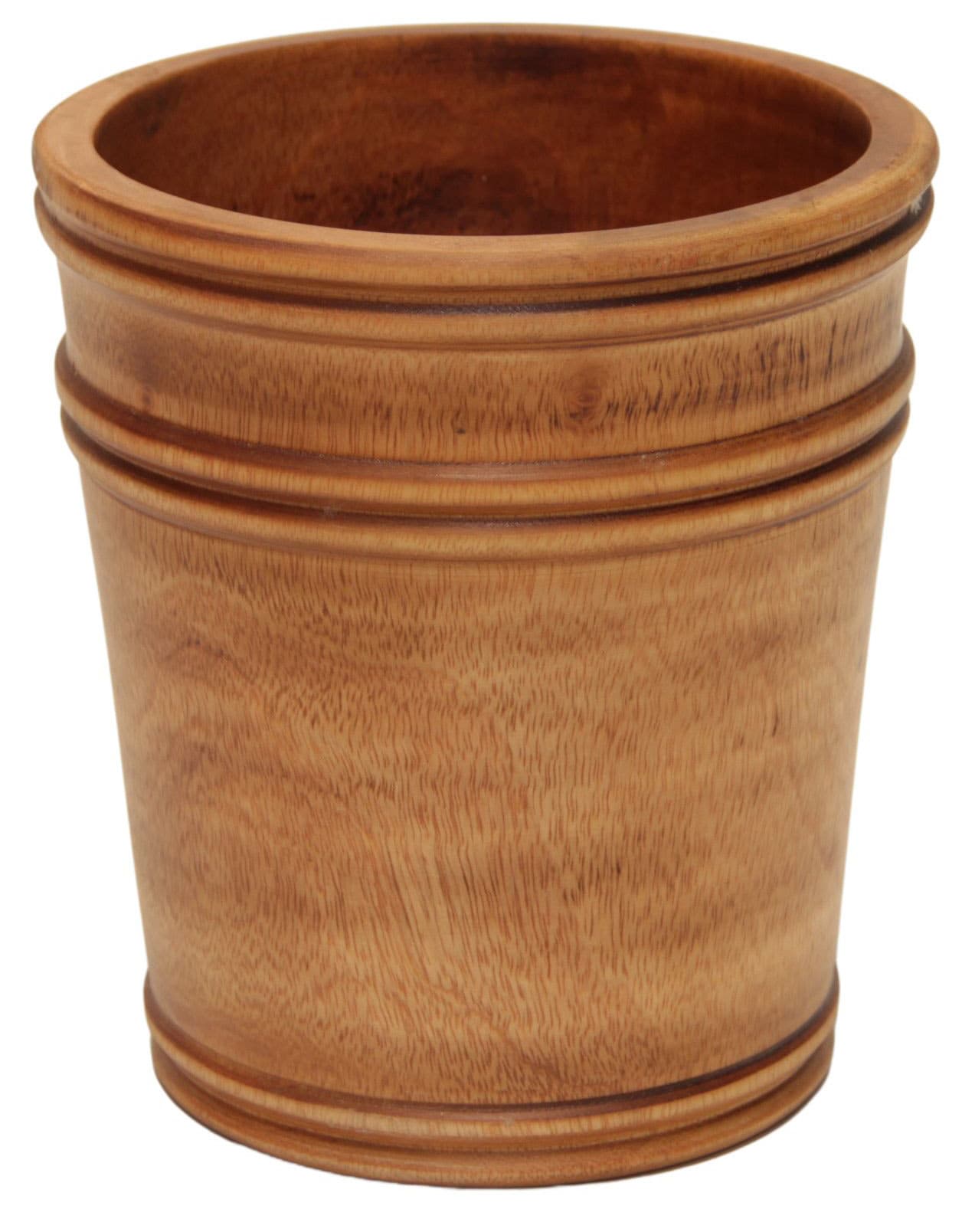 Cachepot Decorativo em Madeira Natural